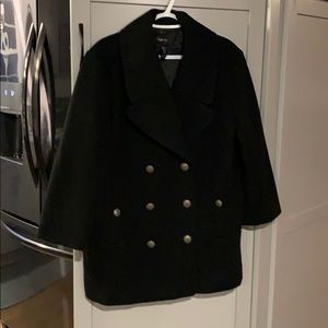 Style&Co Black Pea Coat